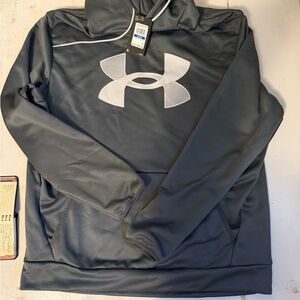 Under Armour Gray Hoodie loose fit, Big Logo